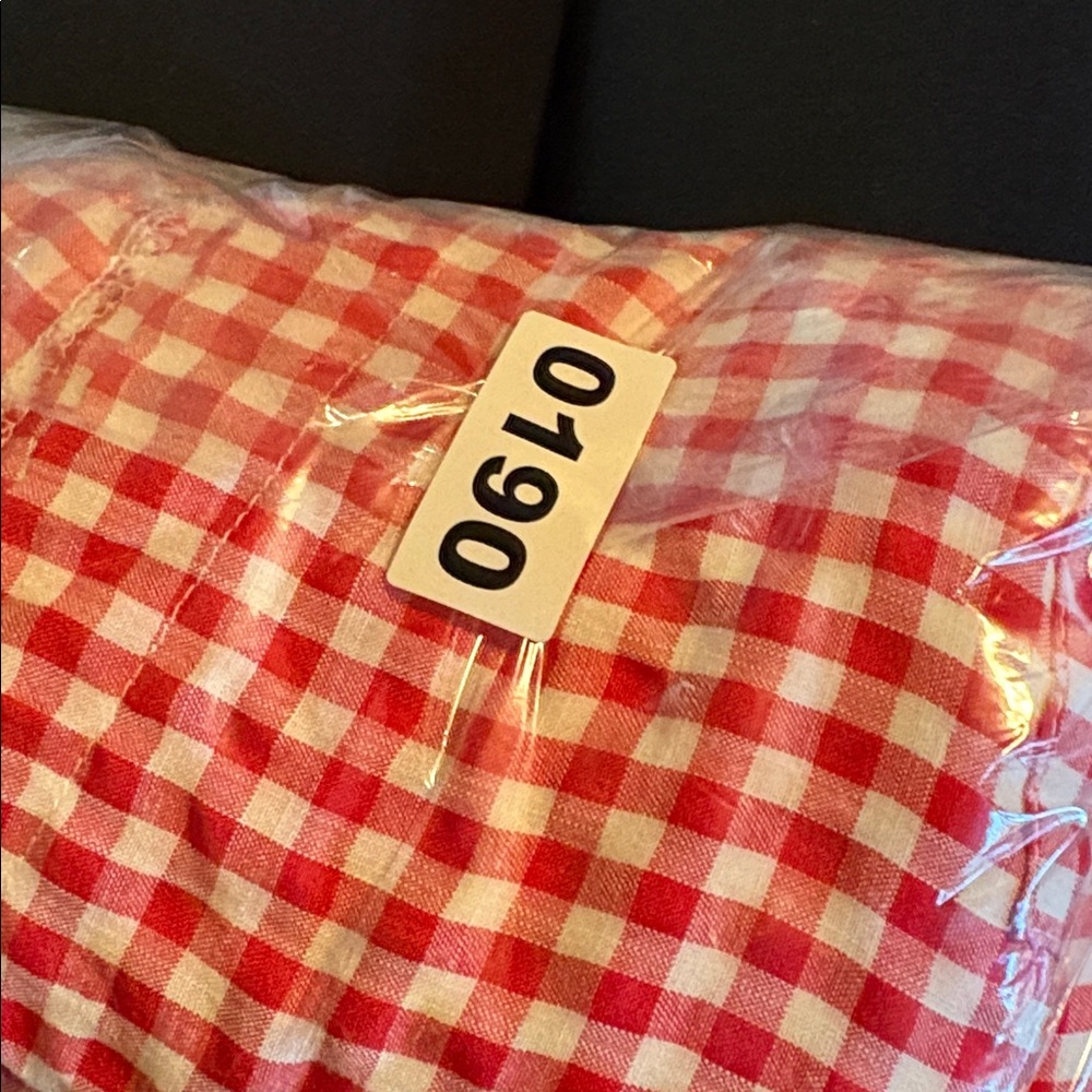 Red Gingham Women's Shorts 0190 - Picture 4 of 4